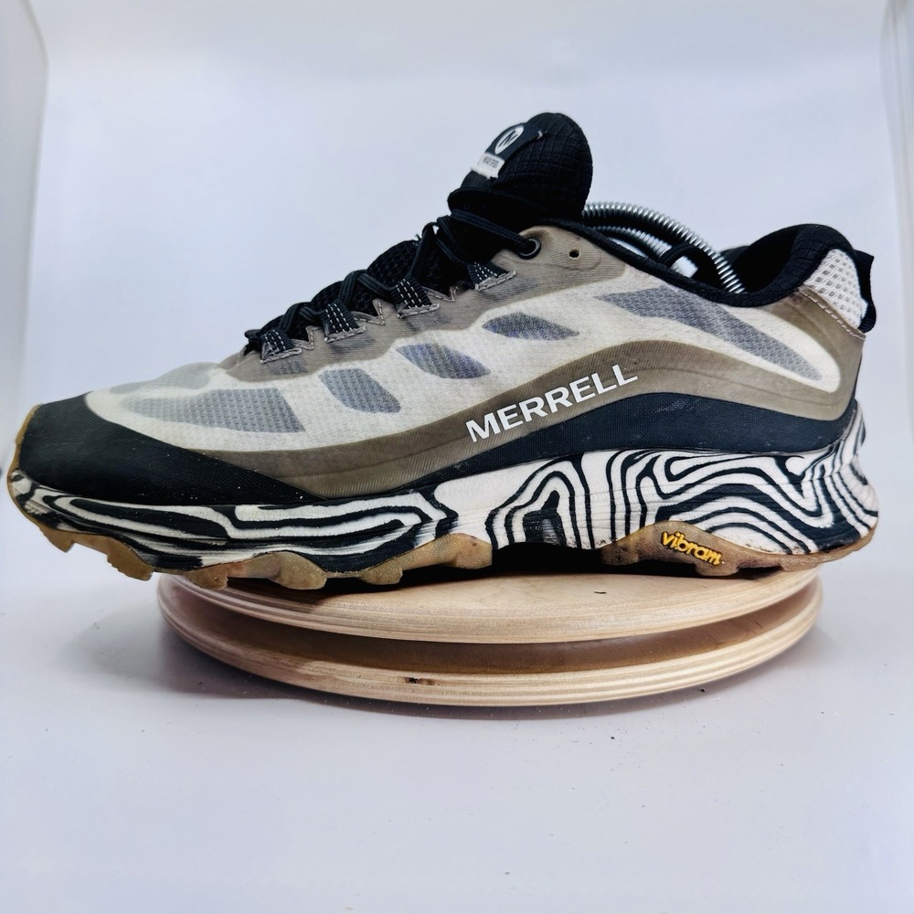 Merrell Moab Speed Solution Dye Shoes Mens 10.5 Black White Zebra Trail Running
